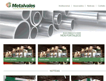 Tablet Screenshot of metalvales.com.br